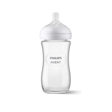 Philips Avent Natural Response Glass Baby Bottle.
